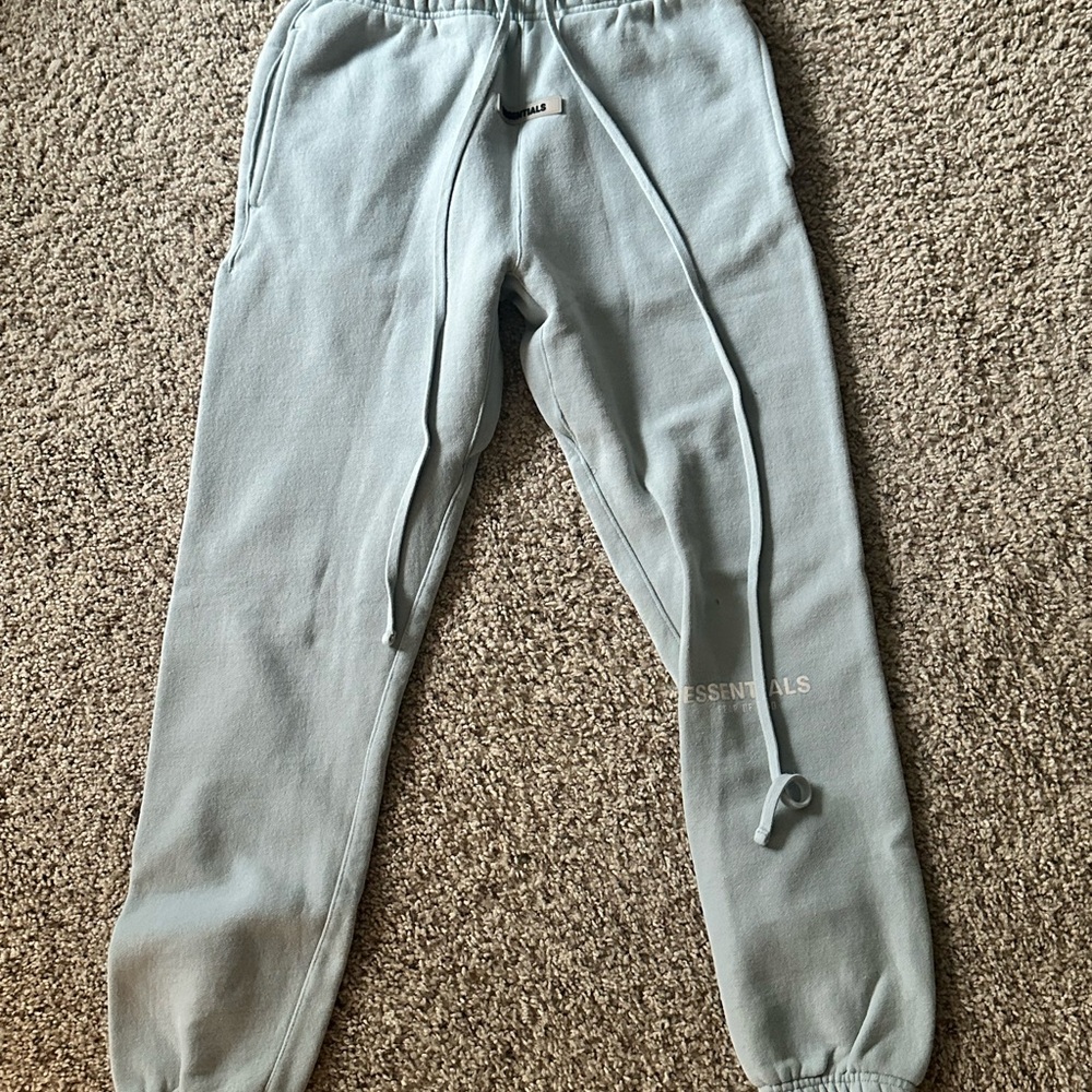 Light Mint Green Essentials Fear of God Sweatpants in XS